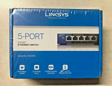 Linksys SE3005 Compact Gigabit Ethernet Switch 5-Port 1000Mbps - New Sealed picture