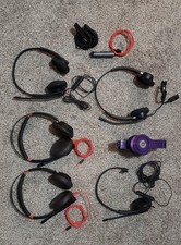 (LOT OF 5) Poly Plantronics BW3325 Headsets (See photos) picture