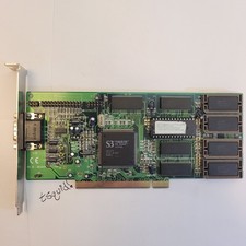 S3 ViRGE/DX 86C375 Video Card PCI 2MB EDO Green Excellent 64-Bit 3D 1998 VGA picture