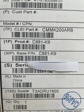 New Cisco 881 C881-K9 Router with 800G2-POE-2 PoE and PWR-66W-AC PWR Supply picture