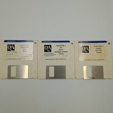 Symantec Q&A 3.0 DOS Software 1988 System Disks 1 2 3 3.5