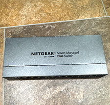 NETGEAR GS110EMX Smart Managed Plus 10-Port Gigabit Switch w/ 2 RJ45 10Gbps picture