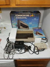 Vintage 1983 Commodore 64 Home Computer Model w/ Original Box, Cords, & Manual picture