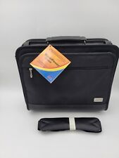 Vintage APC Briefcase Attache Zippered Portfolio Laptop Messenger Bag Black picture